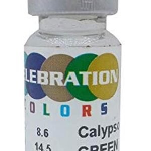 JazzEyewears Celebration Yearly Disposable color Contact lens plano (2 lens per BOTTLE) Calypso Green