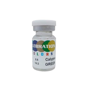 JazzEyewears Celebration Yearly Disposable color Contact lens plano (2 lens per BOTTLE) Calypso Green